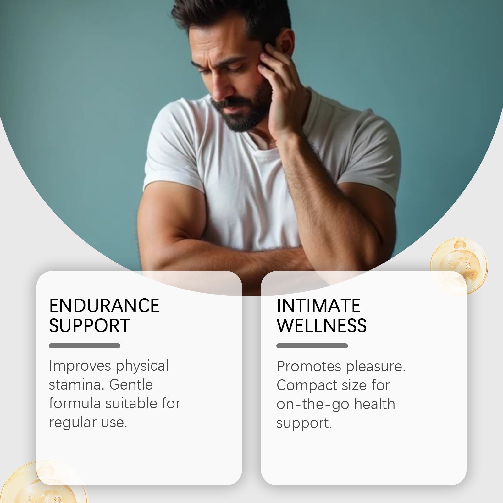 Care Patch for Men, Boost Endurance, Skin-Friendly, Easy to Use, Daily Comfort ,3pc