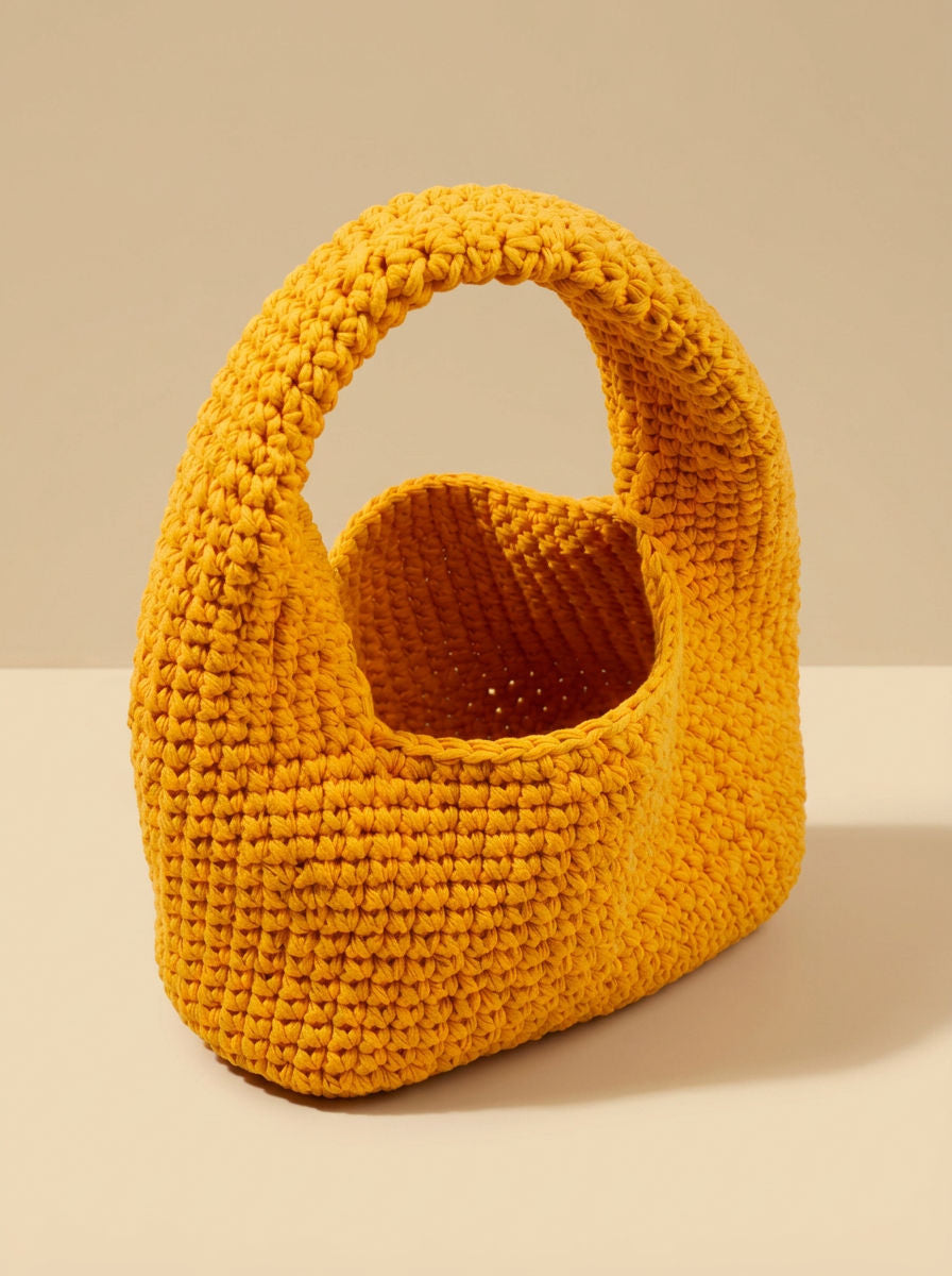 Hush and Stitch Yellow Small Donut Bag
