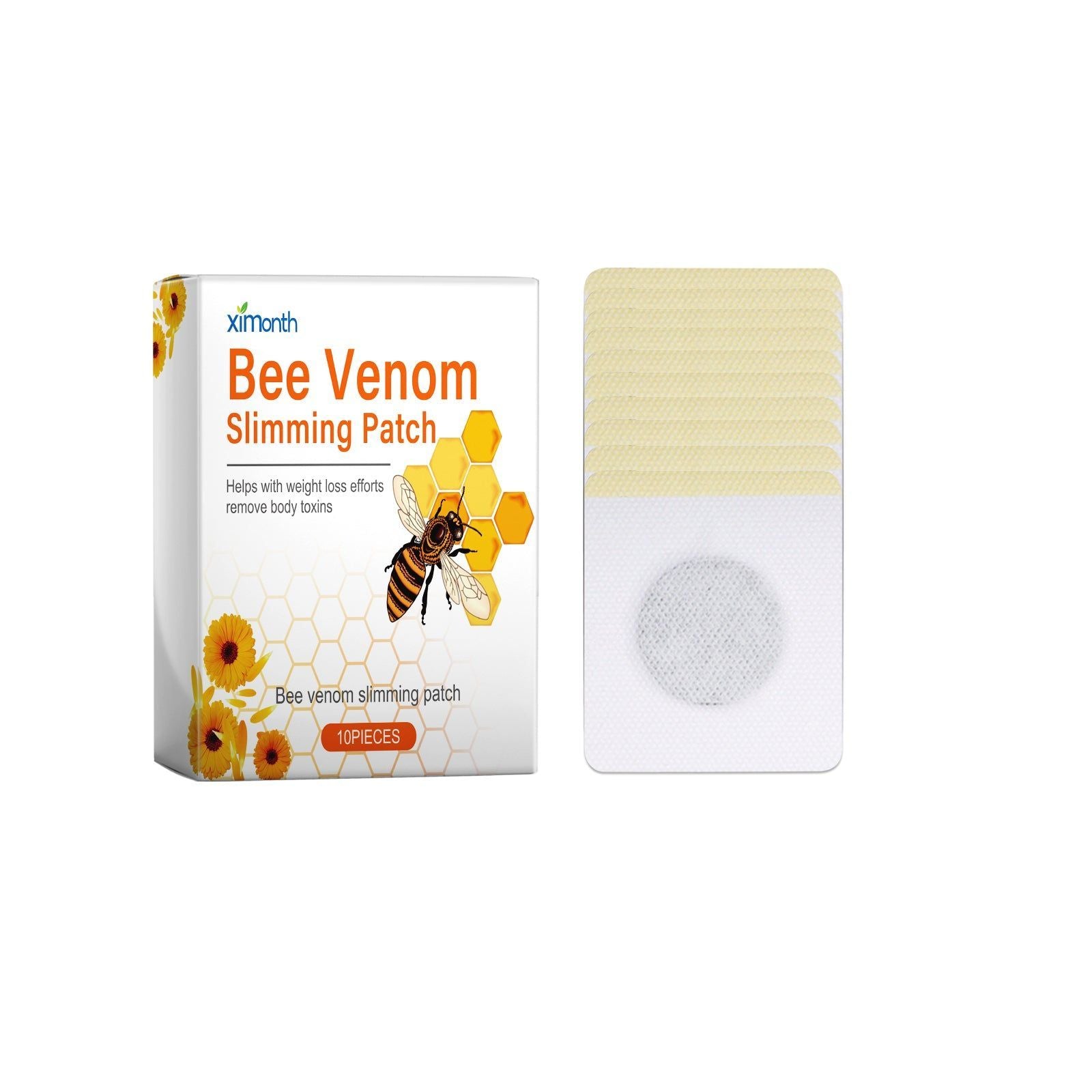 Bee Venom Slim Body Patch, Fat Burning, Curves, Fatigue Relief ,10pcs