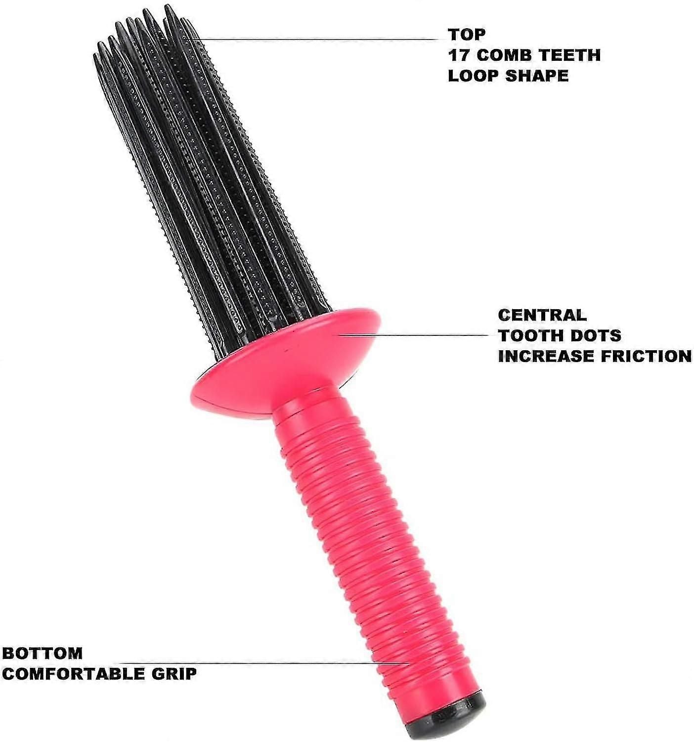 Hair Curler Hair Fluffy Curling Roll Comb, Hot Air Styling Brush Hair Styler For Curly Hair, Anti-slip Curling Iron Hairstyling Tools zxin