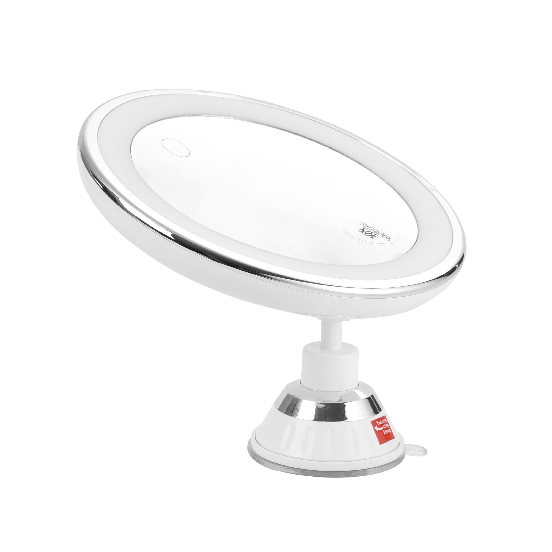 LED Illuminated Desktop Makeup Mirror 10 x Magnification Usb Rechargable