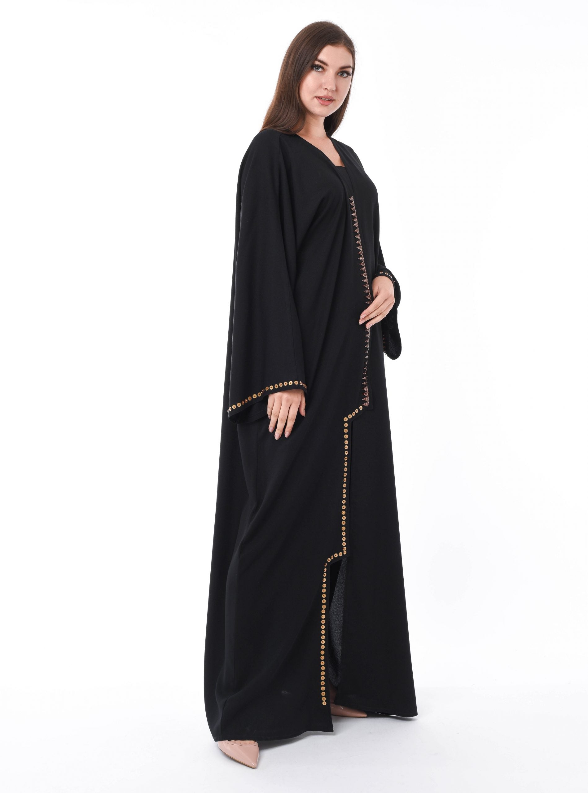 MOiSTREET Black Copper Bullets Abaya