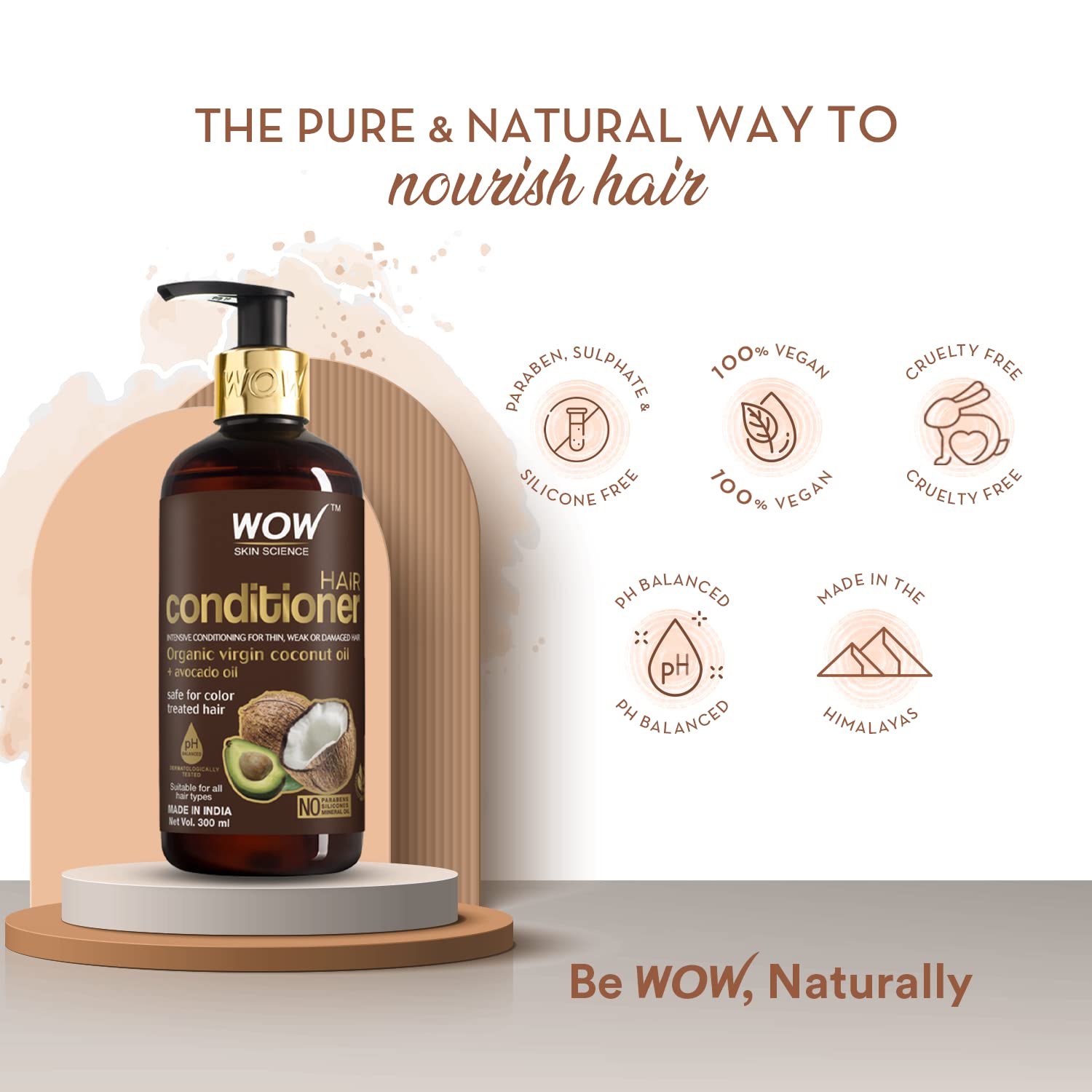 WOW Skin Science Coconut & Avocado Oil Hair Conditioner 300ml
