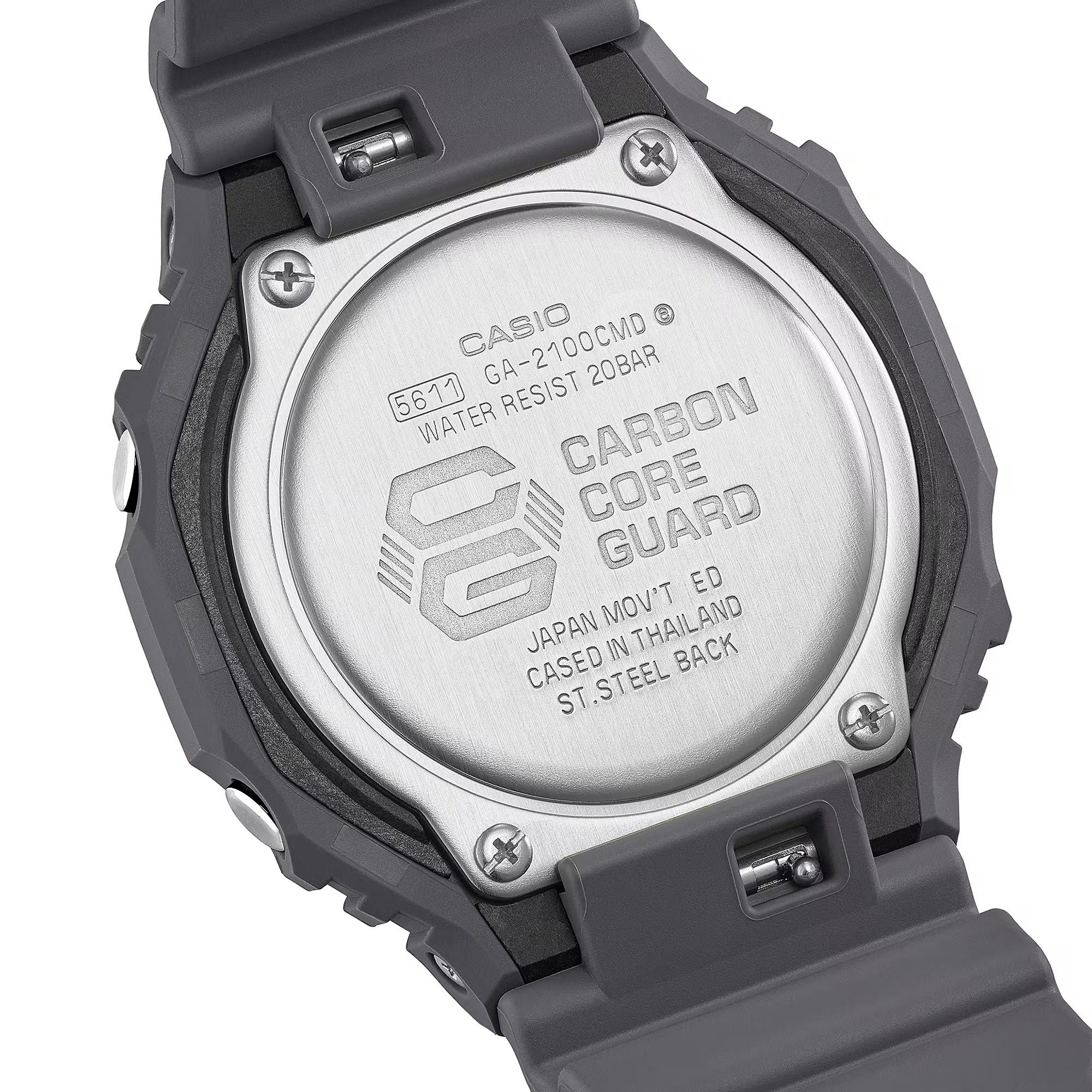 Casio G-SHOCK Analog-Digital 2100 Series GA-2100CMD-8ADR, Camouflage Dial Bio-Based Resin Shock Resistant Watch