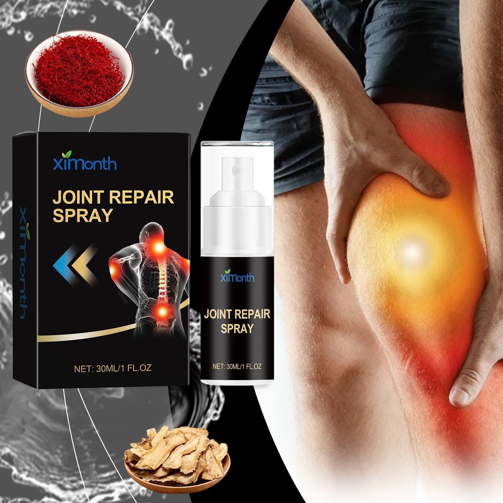 Body Joint Care Spray, Pain Relief, Rejuvenate, Relax, Easy to Use ,30ml