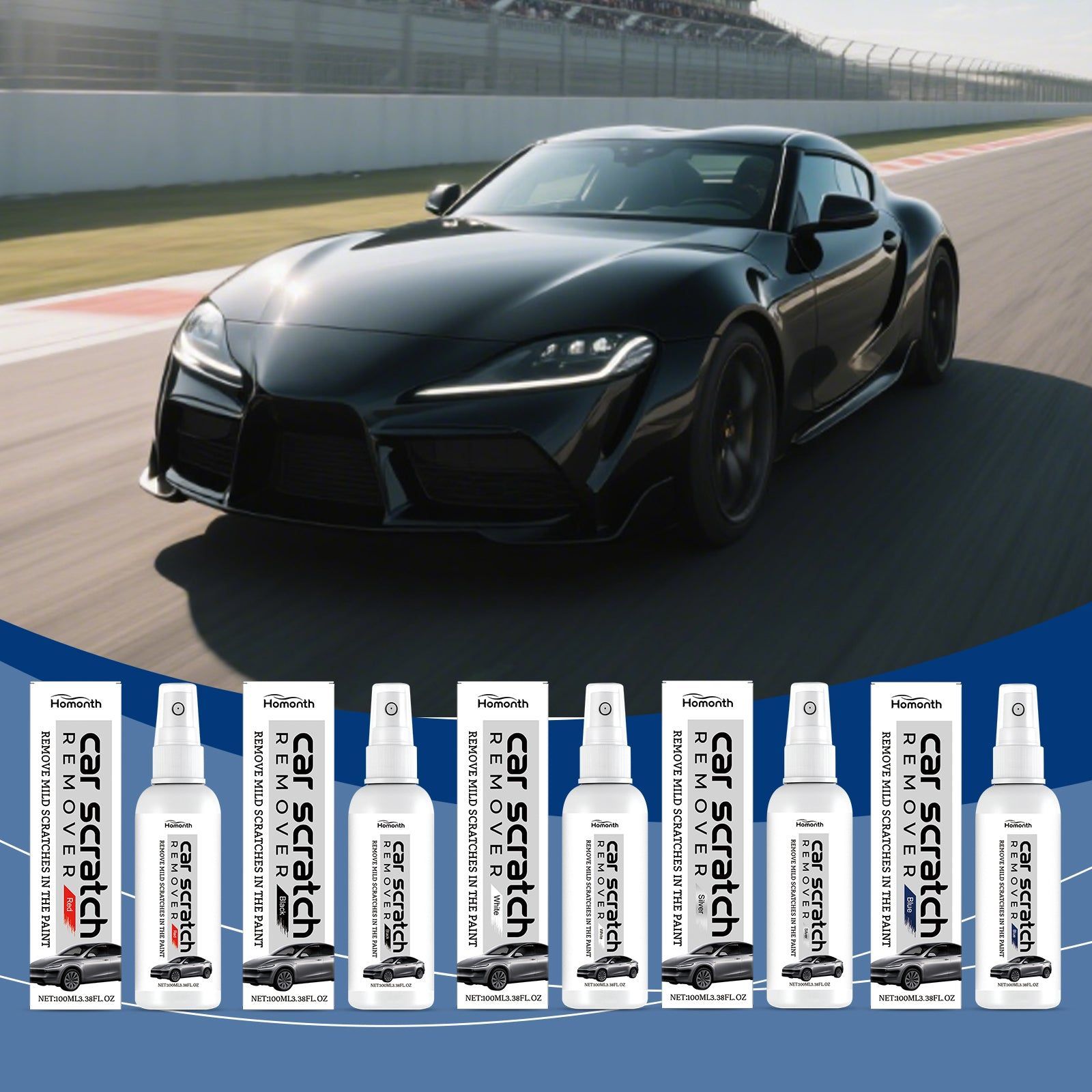 Car Care Scratch Repair Spray, Easy Shine & Gloss Protection, Wear-Resistant ,100ml