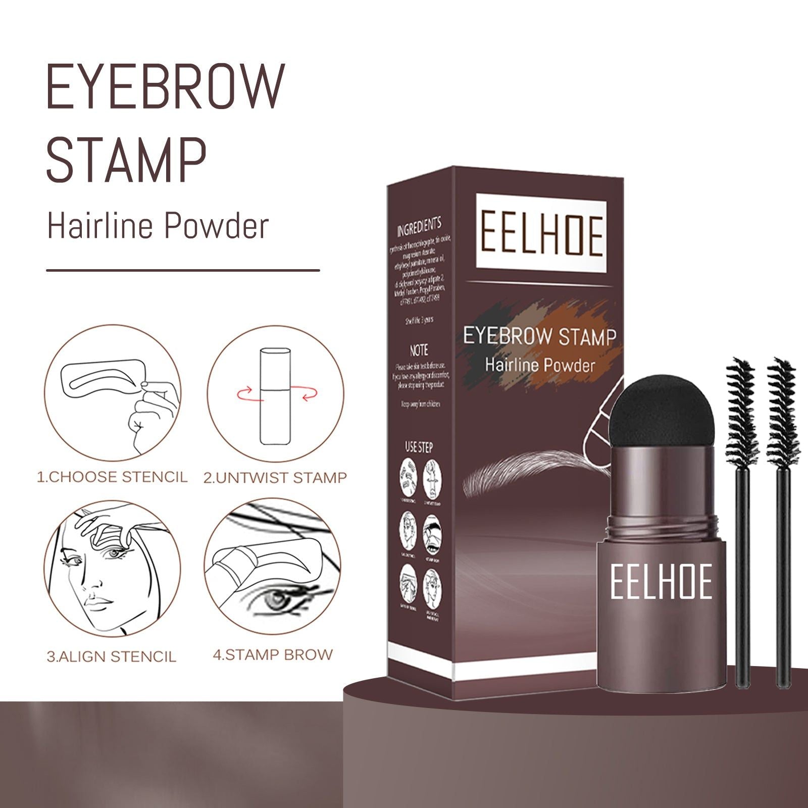 Create Perfect Natural Brows Fast, Waterproof Eyebrow Kit for Effortless Makeup ,1set