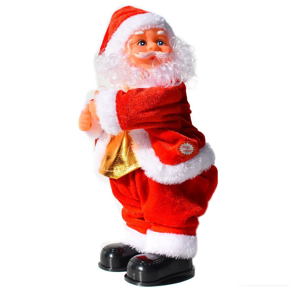 Electric Christmas Santa Claus Toy Hip Shaking Dancing Xmas Santa Dolls Kids Gift