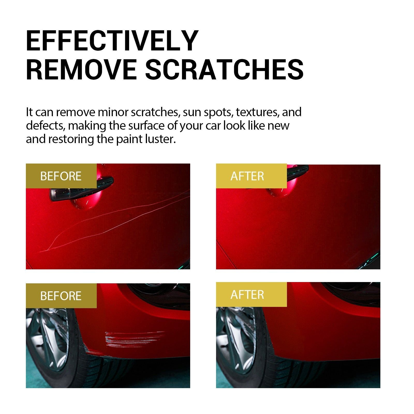 Car Scratch Repair Cream, Fast Paint Touch Up, Car Care, Shine & Restore ,1set