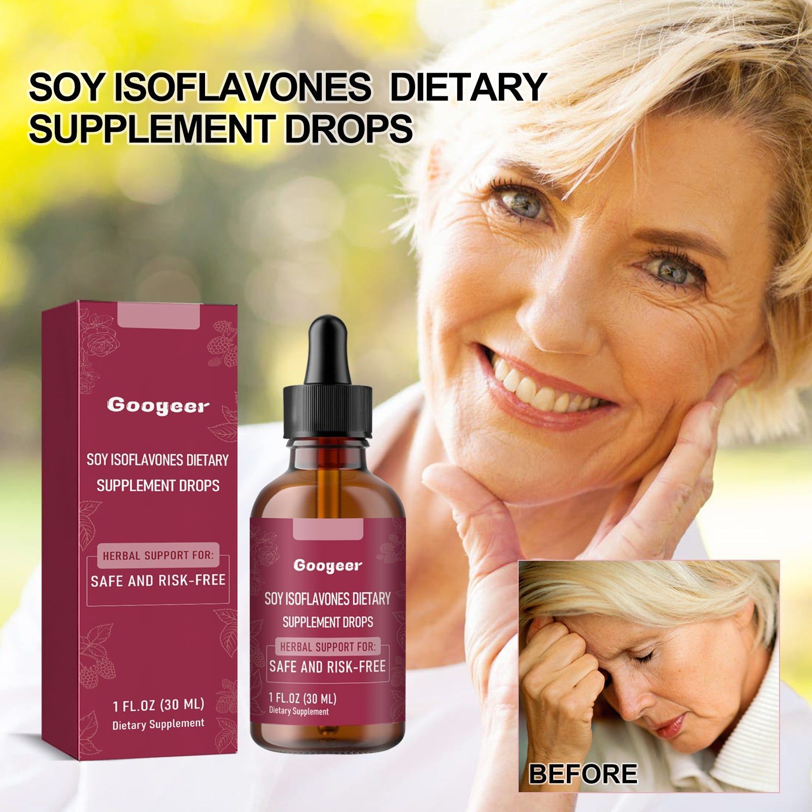 Body Care Supplement Drops, Relieve Stress, Improve Skin & Sleep Naturally ,30ml
