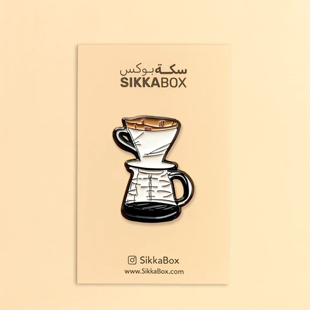 V60 Coffee Drip Metal Sticker