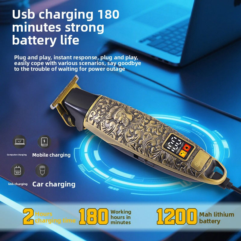 USB Rechargeable Electric Hair Clipper