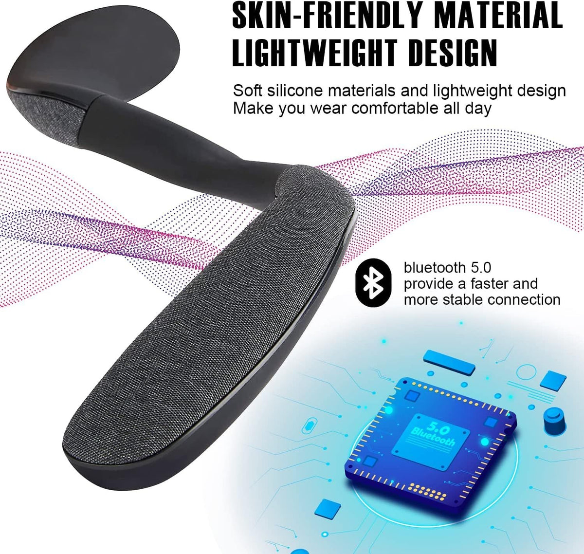 Portable Bluetooth Wireless Neckband Speakers for Phones Tablet Laptop