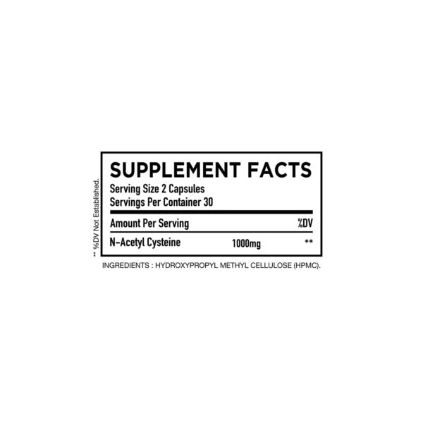 HC NAC 1000MG 60CAP