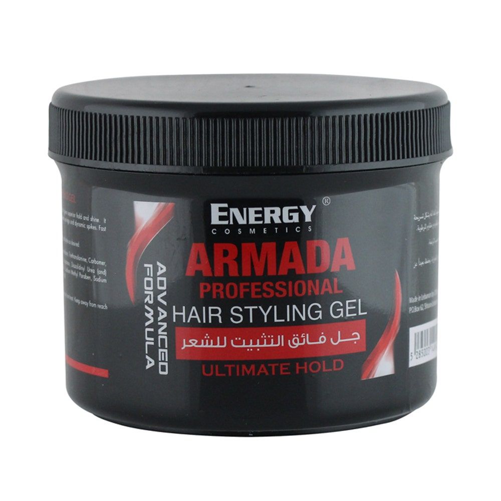 Energy Cosmetics Armada Hair Styling Gel, Ultimate Hold, 500ml