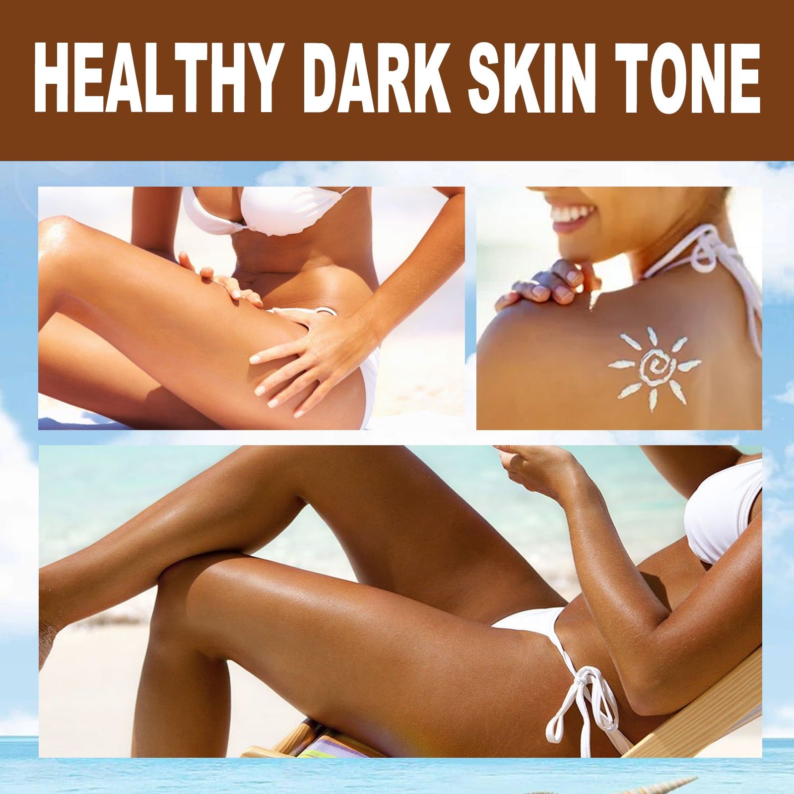 Blackening Cream Sunless Tanning Lotion, Hydrating, Natural Summer Tan, Moisturizing, Anti-Wrinkle ,60g