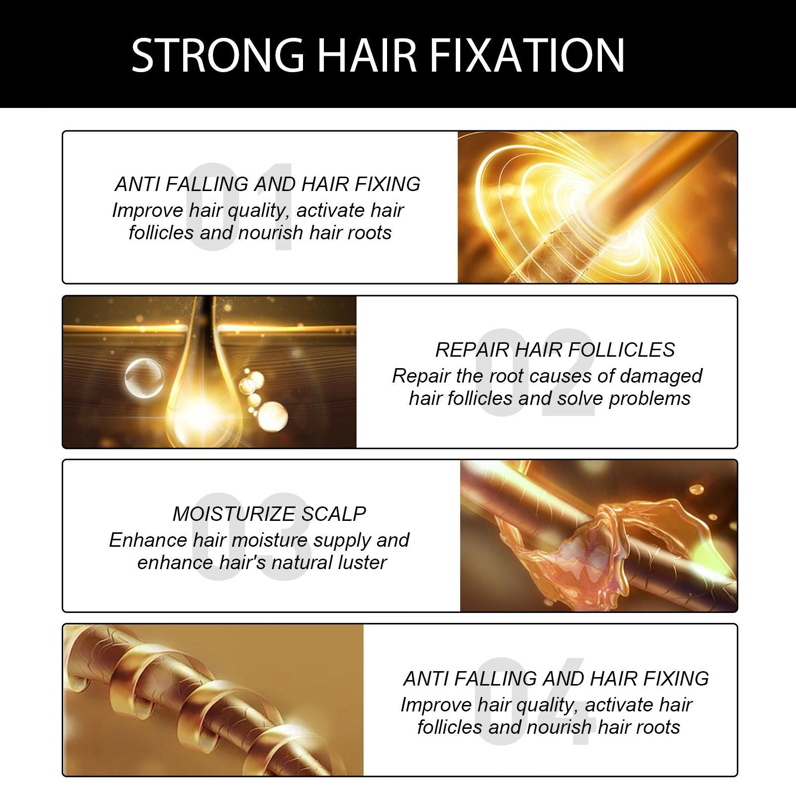 Boost Hair Growth Nourish & Repair Hair Essential Oil for Stronger Thicker Hair ,30ml