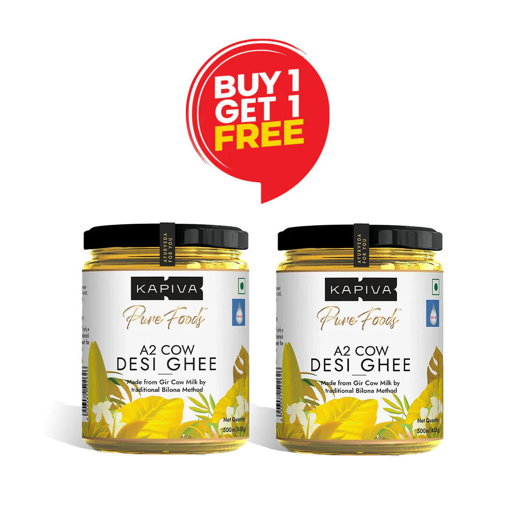 Kapiva A2 Cow Desi Ghee 500ml Buy One Get One