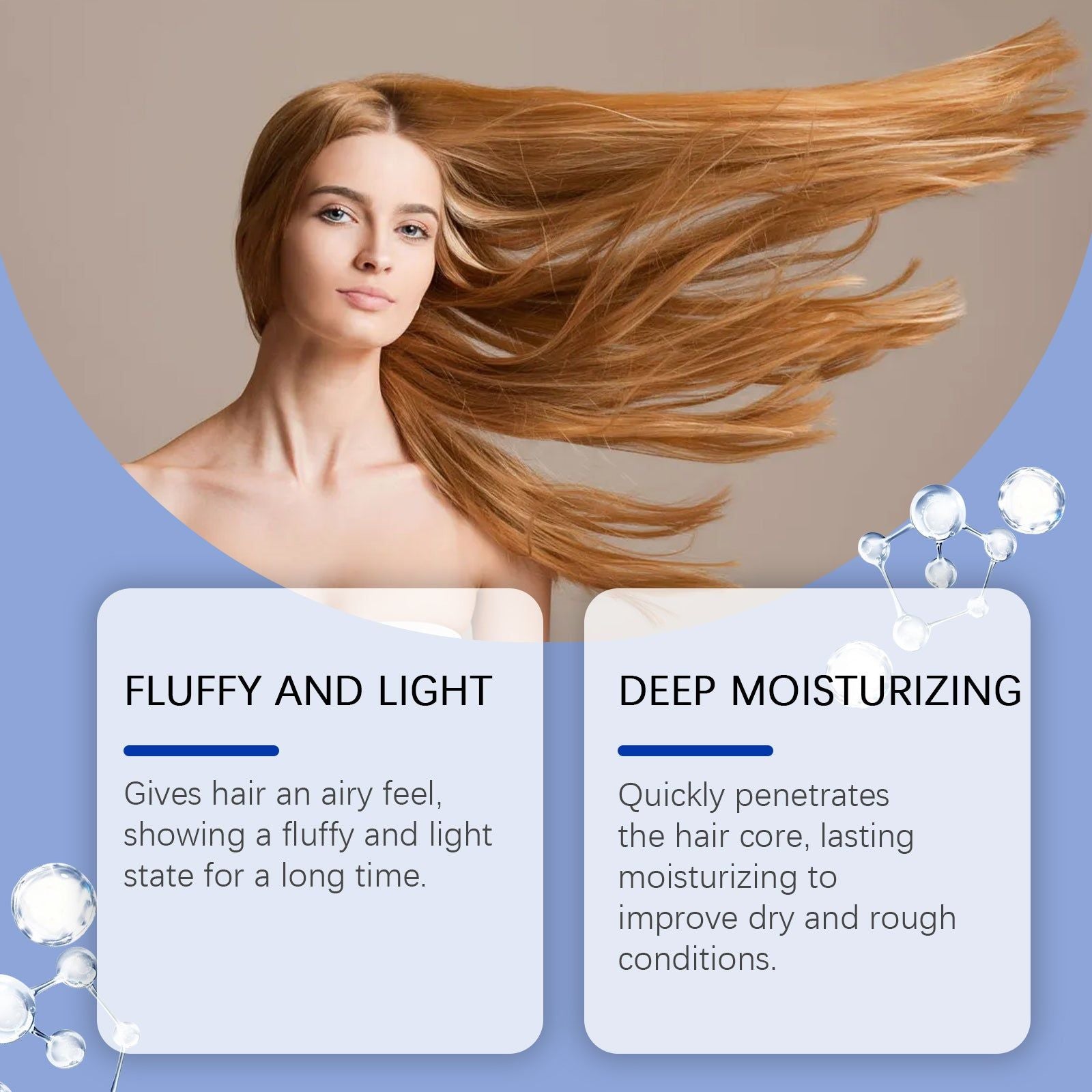 Anti-Dandruff Hair Cleaning Shampoo, Deep Moisturizing, Oil Control, Scalp Soothing, Dry Hair Care ,100ml