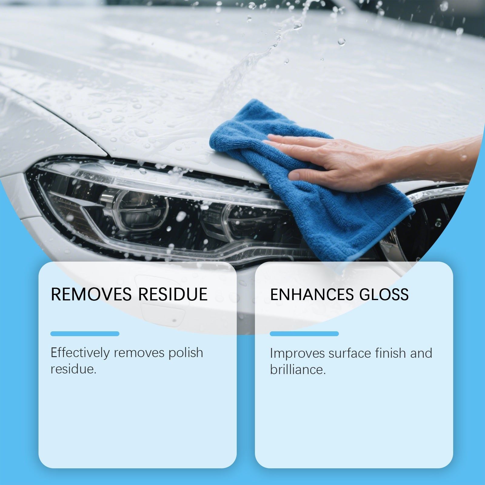 Car Cleaning Spray, Fast-Acting Polishing & Residue Removal, Shine Boost ,1set