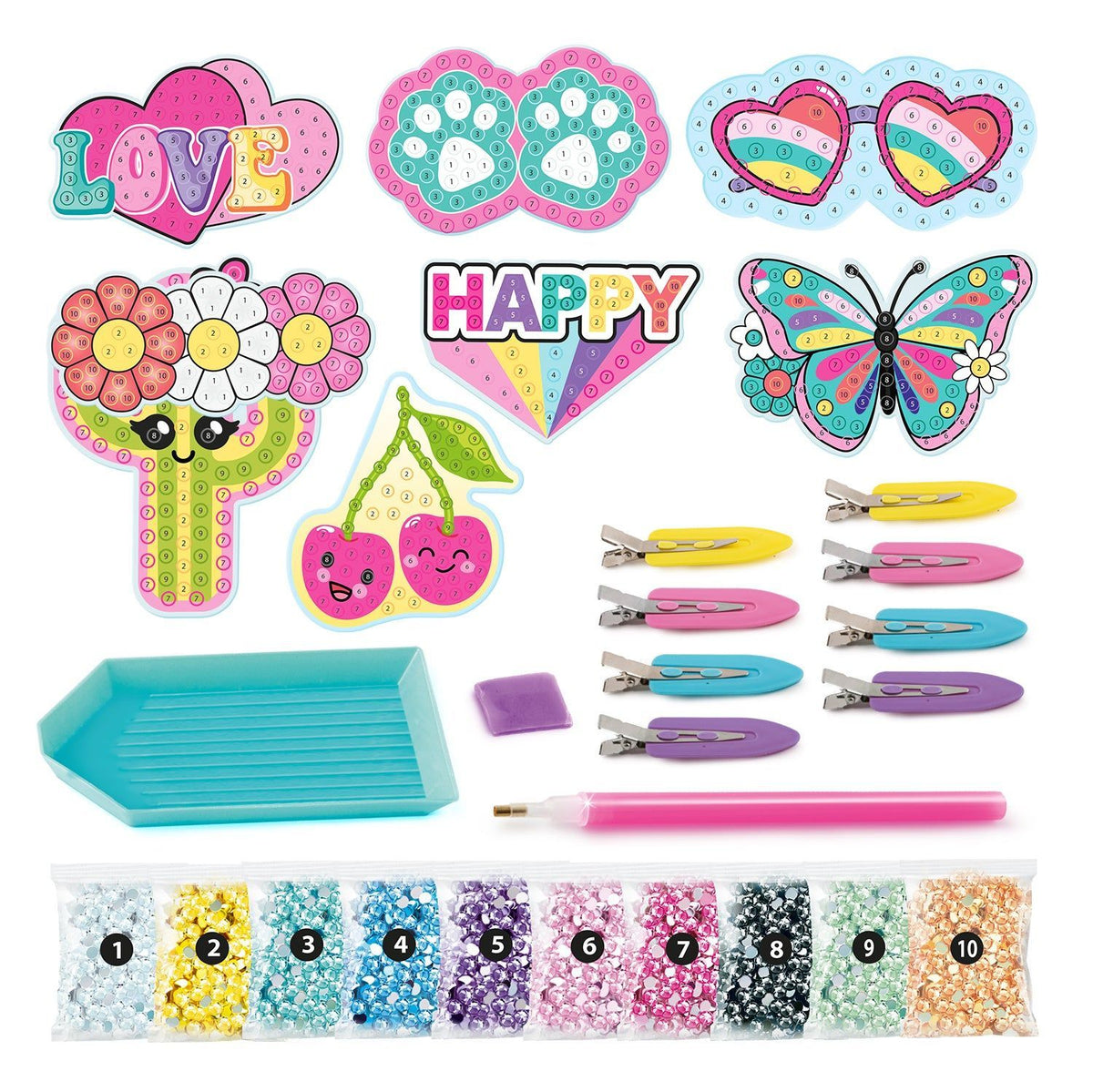 Diamond Art Hair clip set