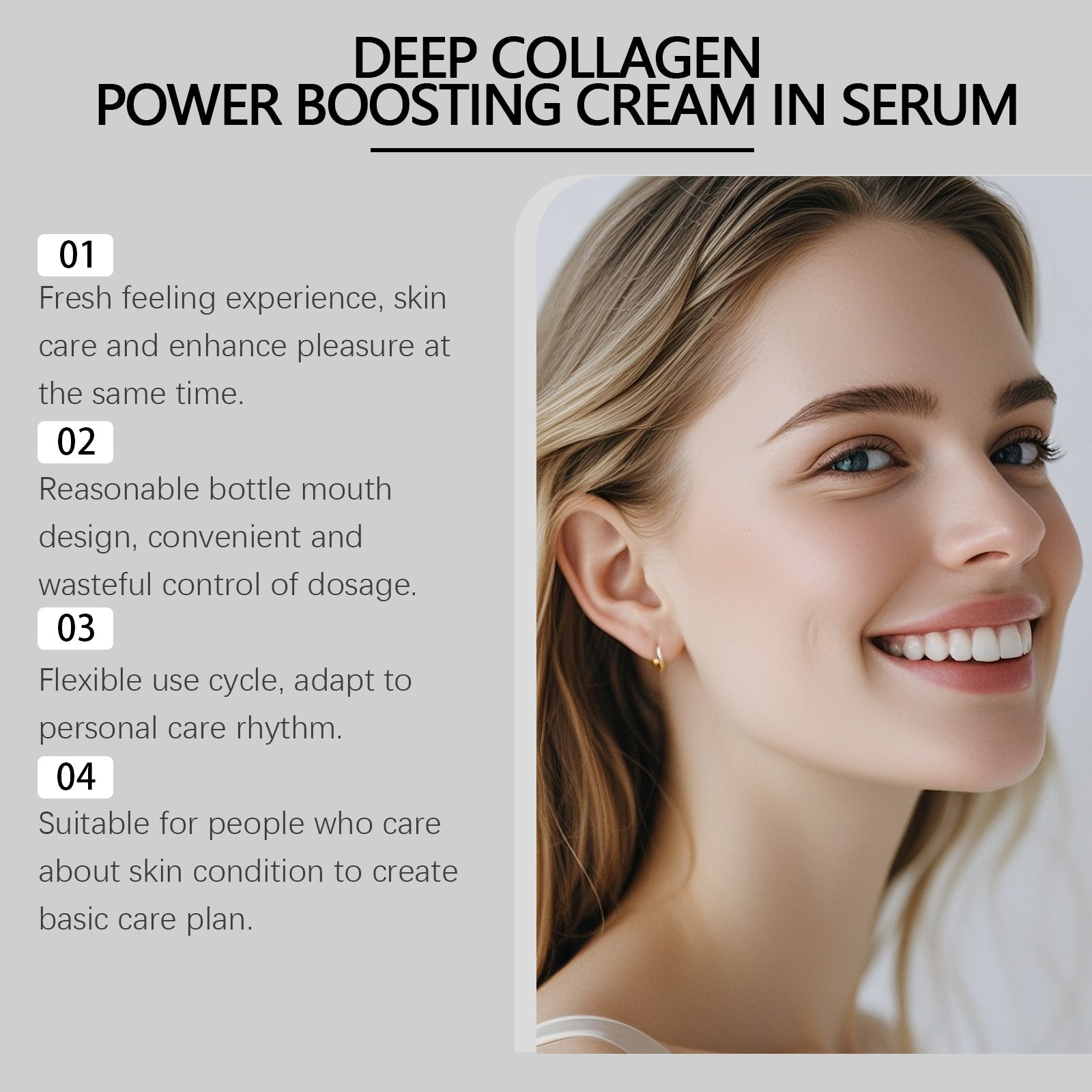 Collagen Face Essence, Deep Hydration, Anti-Aging, Skin Firming, Moisturizer ,30ml