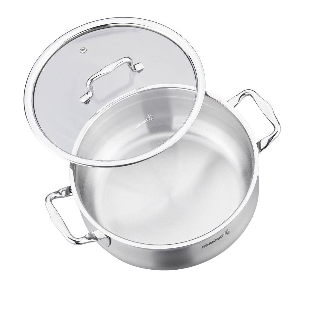 Korkomaz Estima 9-Piece Cookware set, Stainless Steel, A1959
