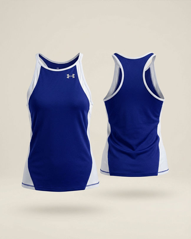 Under Armour Indigo & White Training Tank