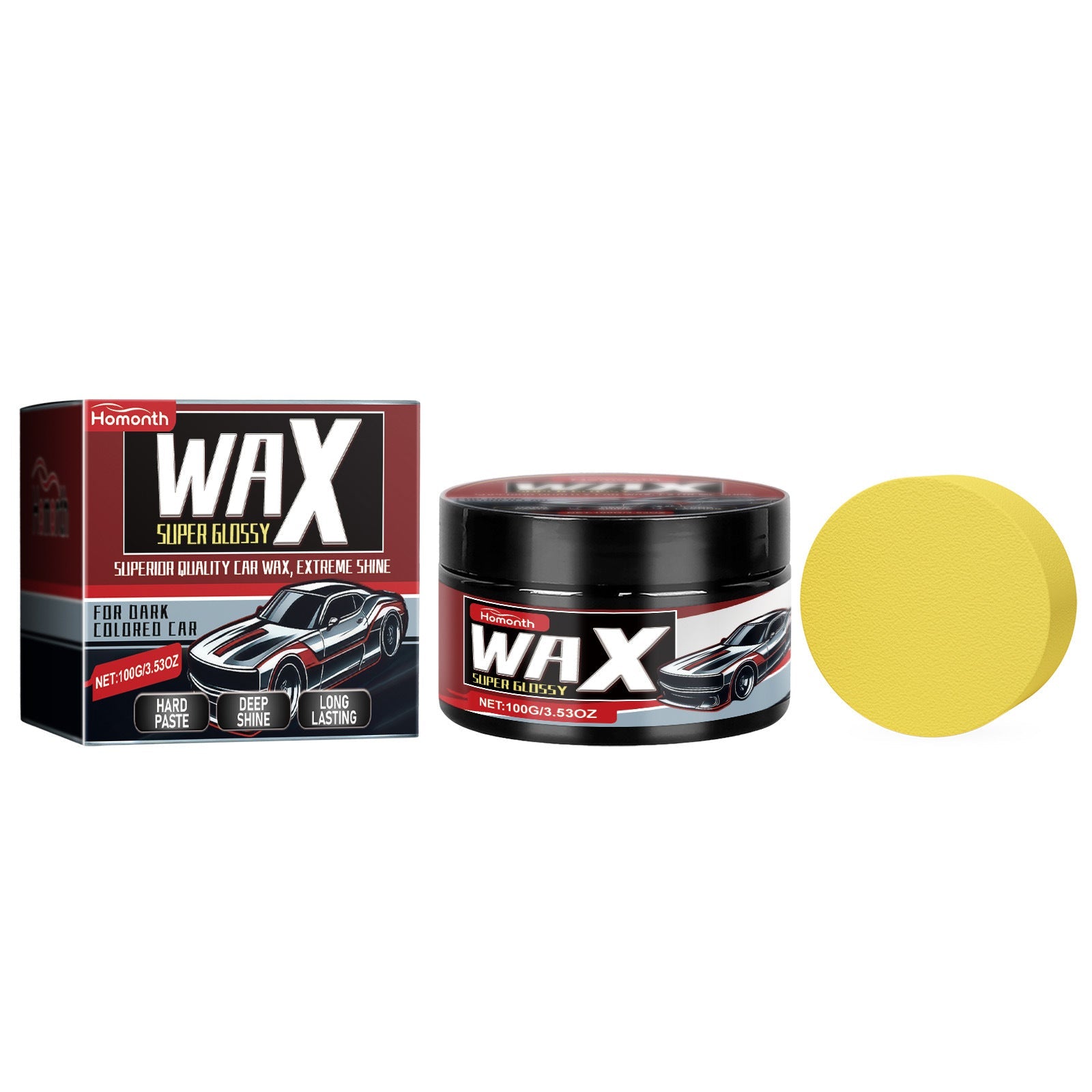 Car Scratch Repair Wax, Shine & Restore, Easy Body Polishing, Scratch Fix ,1set
