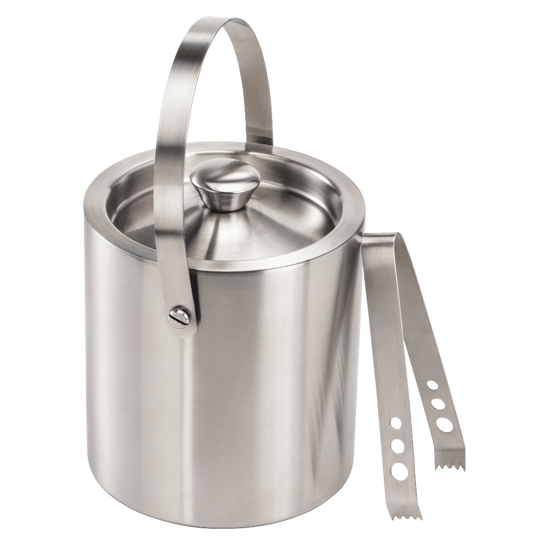 XAVAX 111477 Ice Cube Container Set with Lid and Stainless Steel Tongs