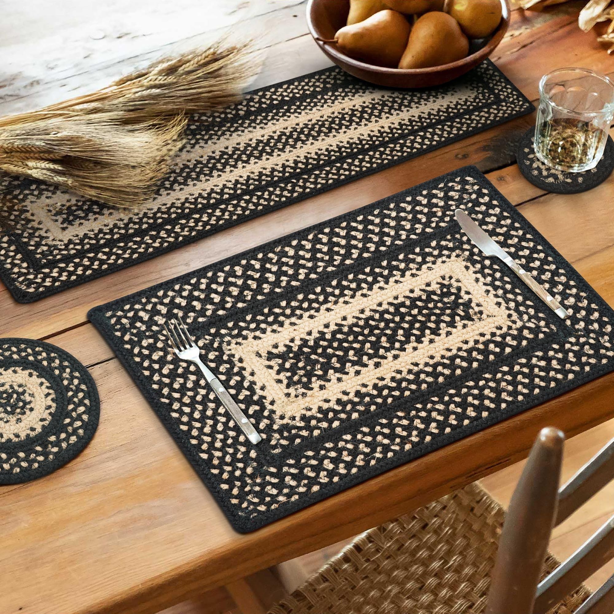 2pcs Jute Manchester Trivets for Hot Pot Holders