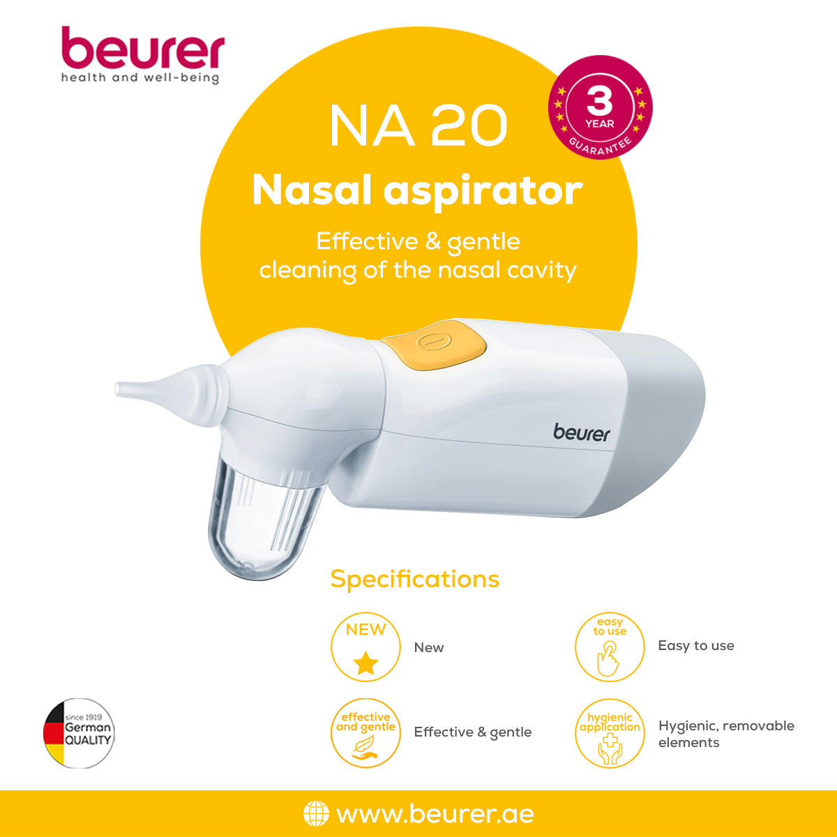 BEURER NA20 NASAL ASPIRATOR