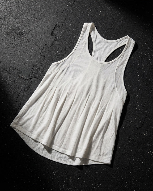 Under Armour White Nude-Back Training Tank