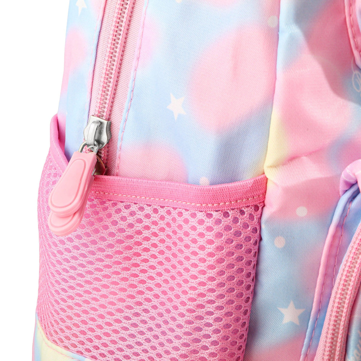 RSC C22 041, Girls School Backpack, Pastel Multicolor Printed Design, Pink