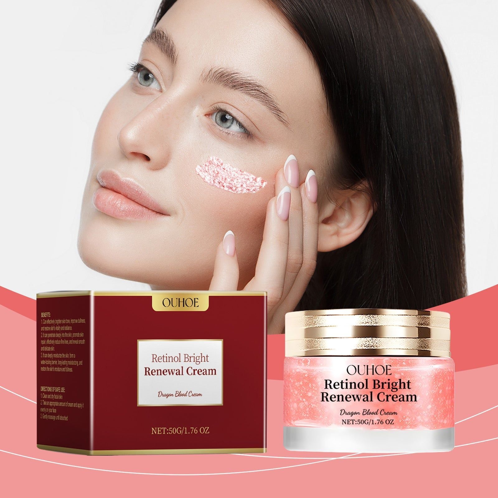 Rose Hip Anti-Wrinkle Cream, Firming Skin, Brightening, Moisturizing, Smooth ,50g