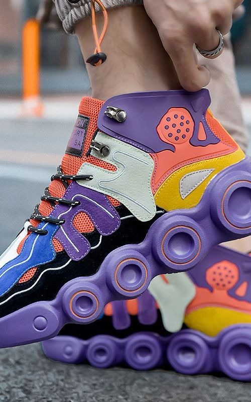 Men's Fashion Wheel Sneakers Basketball Shoes Casual Sports Shoes Running Shoes