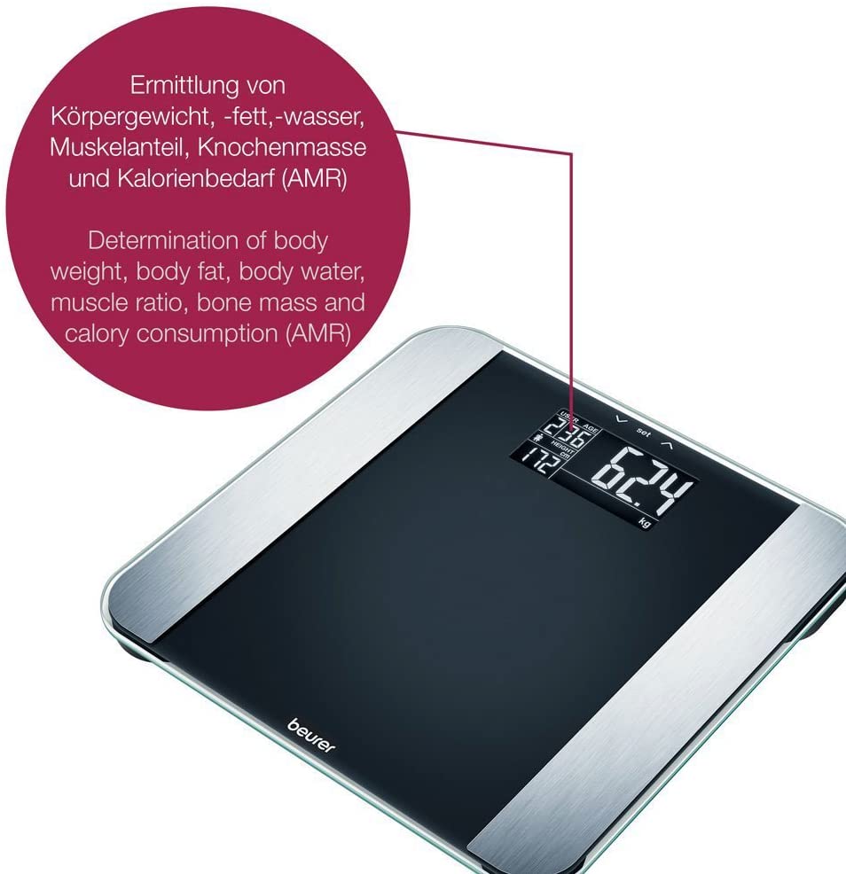 Beurer 748.17 Body Fat Diagnostic Bathroom Scale