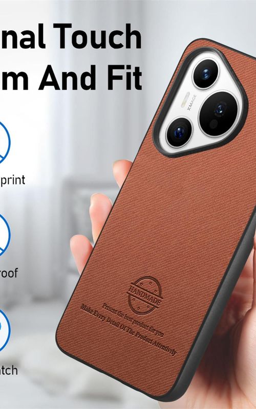 Twill Fabric Leather Phone Case For Huawei Pura 70