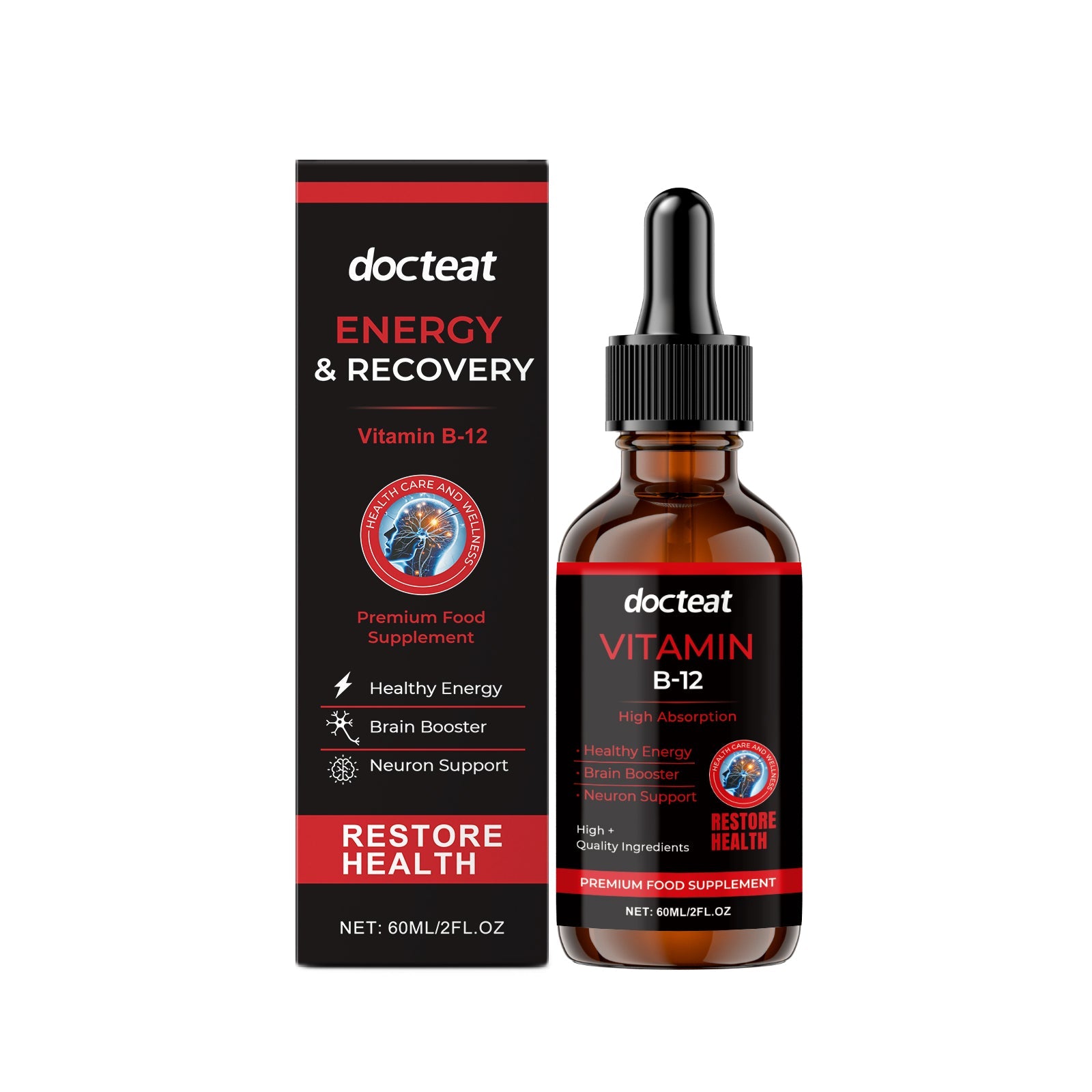 Boost Your Body Care Daily with Vitamin Supplement Drops, Easy & Effective ,60ml