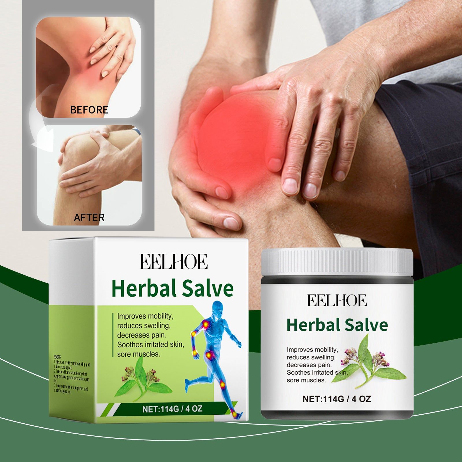 Joint Care Cream, Relieve Pain, Sore Knees, Wrist Muscles, Natural Relief ,114g