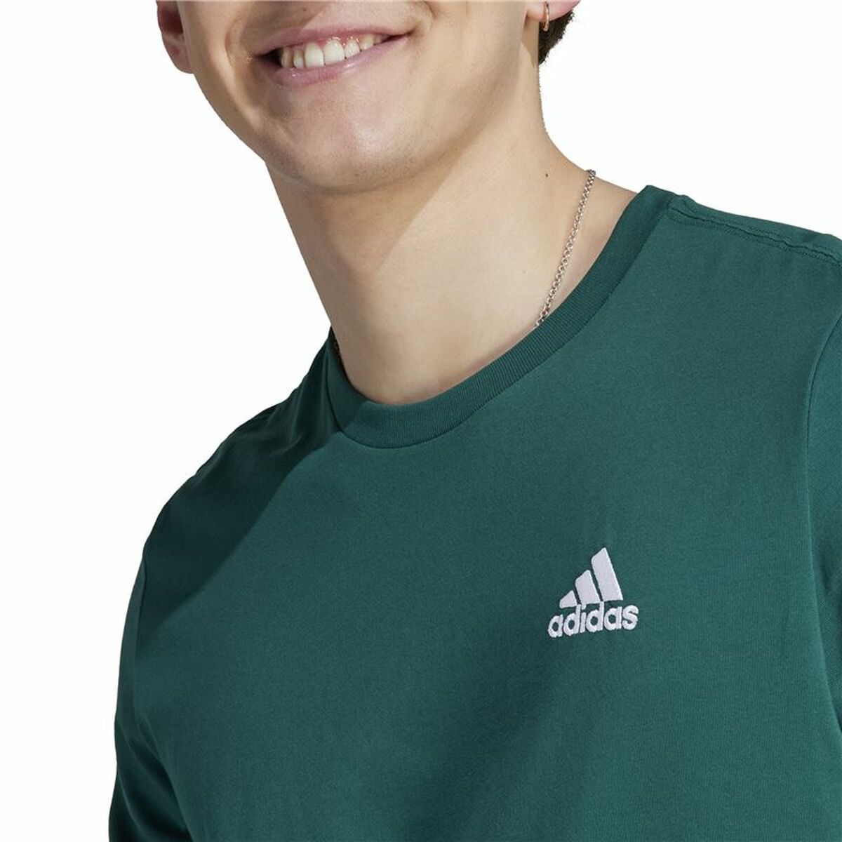 Men’s Short Sleeve T-Shirt Adidas Sl Sj Green