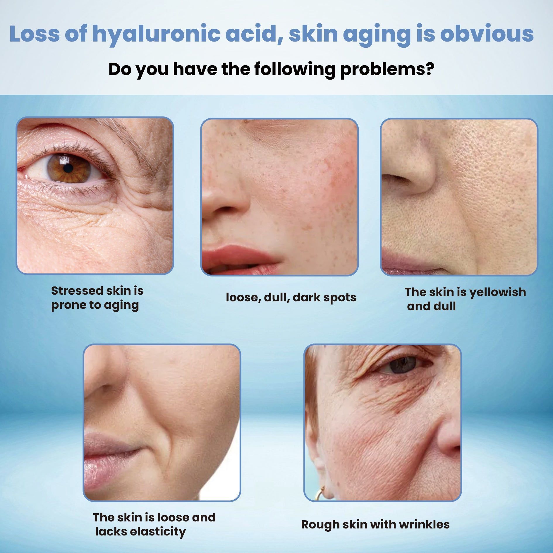 Deep Curing Hyaluronic Acid Serum, Fade Wrinkles, Hydrating, Anti-Aging, Skin Firming ,15ml