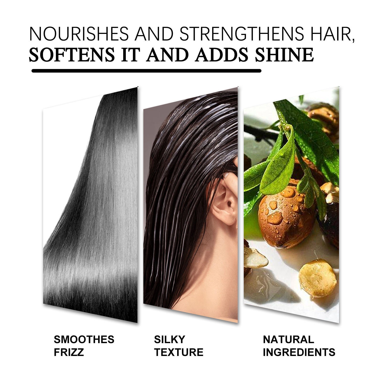 Collagen Hair Mask for Smooth Hair, Deep Moisturizing, Repair Dry Frizzy Hair ,50g