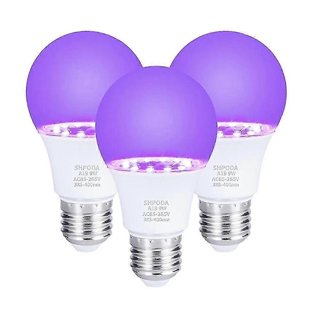 3pcs 10w Ultraviolet Uv Bulb Fluorescent Detection Uv Lamp Black Light Blue Lamp E26 110v 220v For