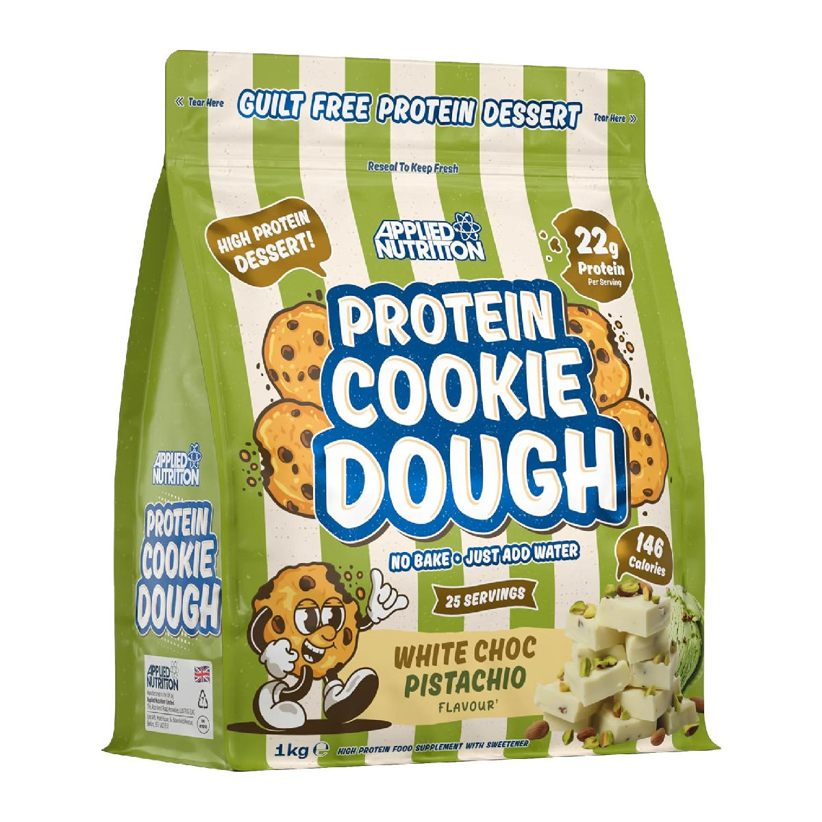 AN PROTEIN COOKIE DOUGH 1KG WHITE CHOC PISTACHIO