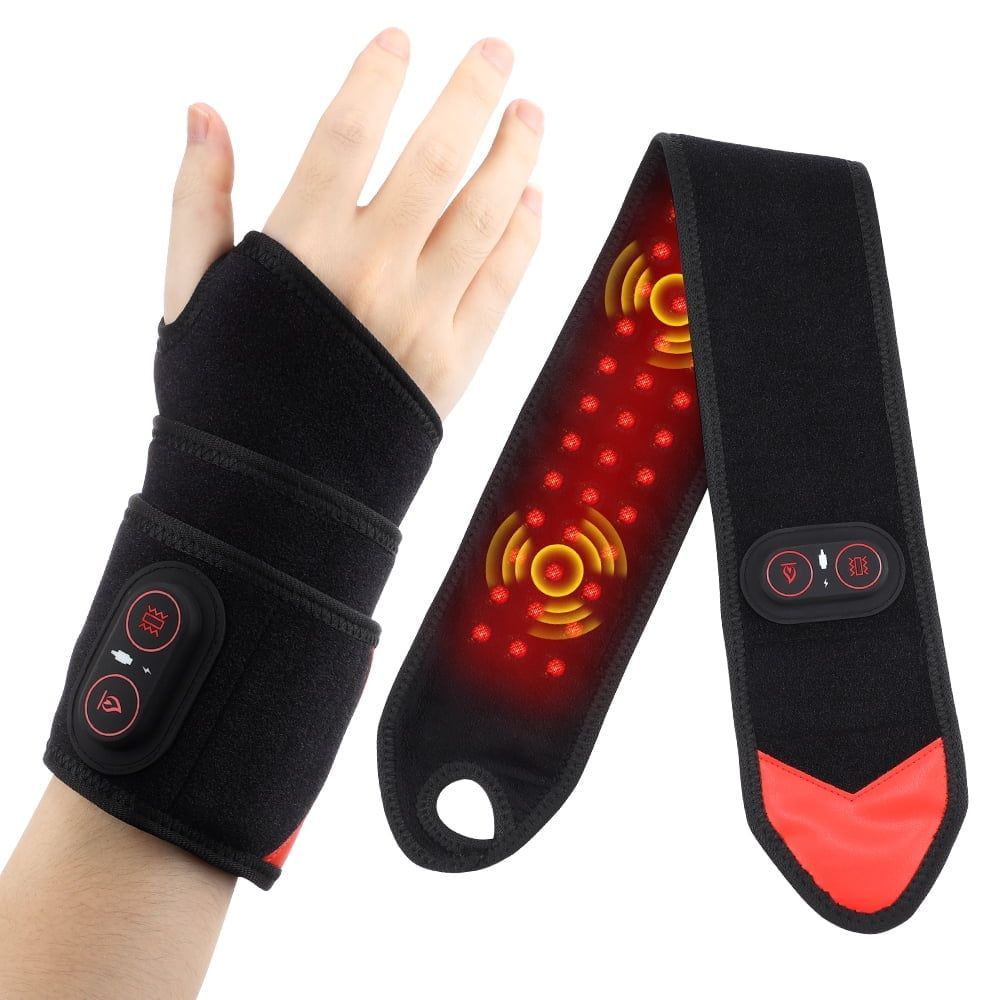 Infrared Heating Wrist Wrap Red Light Wrist Heating Pad Massage Heated Arm Straps
