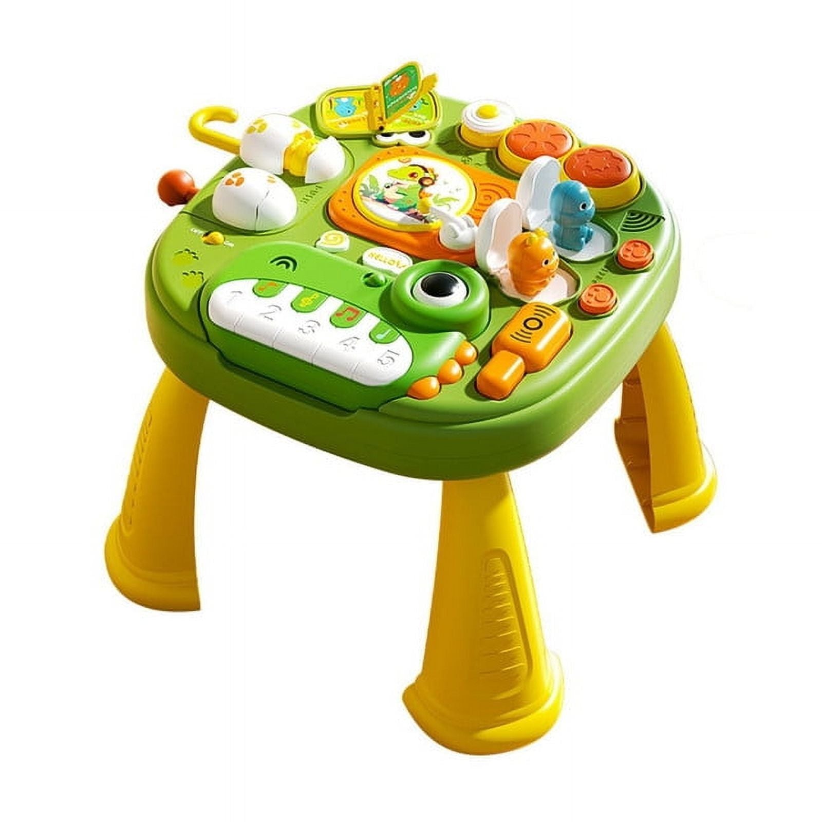 Baby Activity Table Toys Birthday Gift Music Learning Table for 12 Months+