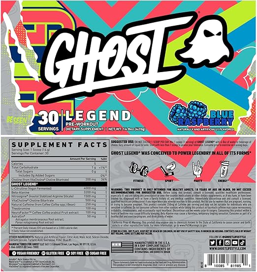Ghost Legend V3 30srv توت أزرق 400 جرام