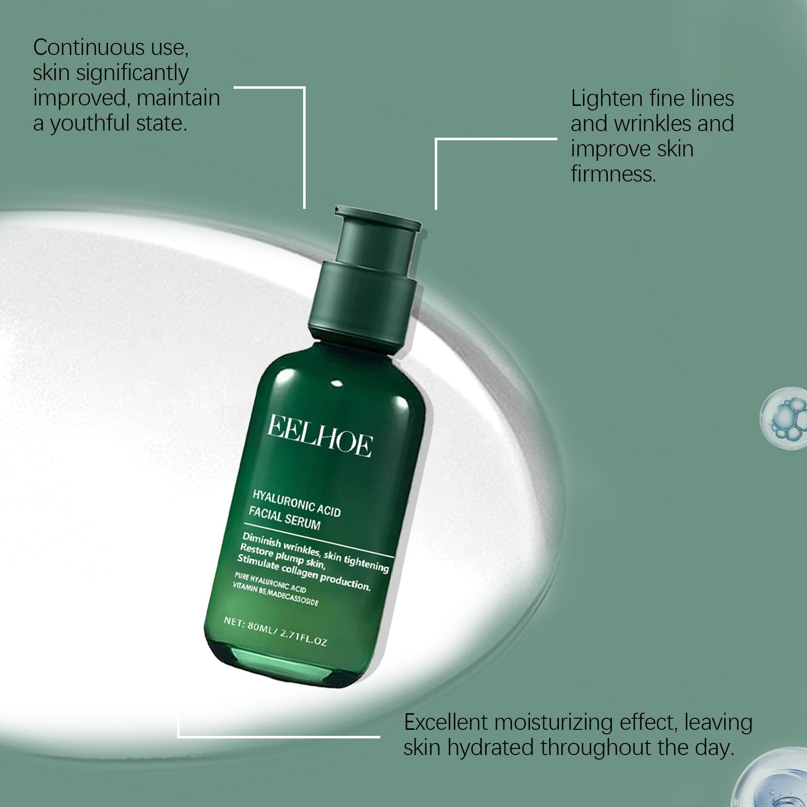 Hydrating Moisturizing Serum, Deep Nourishing, Glow Boost, Skin Plumping ,80ml