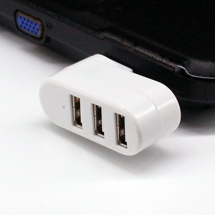 3 Port USB Hub USB 2.0 Adapter Distributor Portable High Speed Splitter